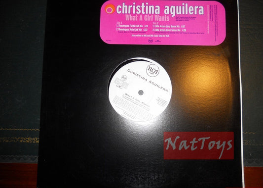 12" 33 GIRI Christina Aguilera WHAT A GIRL WANTS (U.S.A. 2000, RCA) - NM/NM