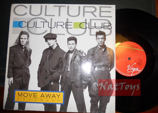 12" 33 GIRI Culture Club MOVE AWAY/SEXUALITY (Germany 1986 VIRGIN 608 046) EX/EX