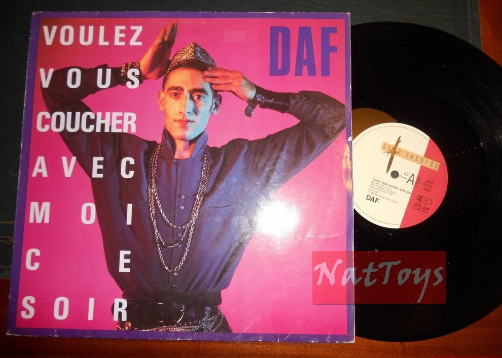 12" 33 GIRI Daf VOULEZ VOUS COUCHER AVEC MOI CE SOIR (Germany 1986) - EX/EX