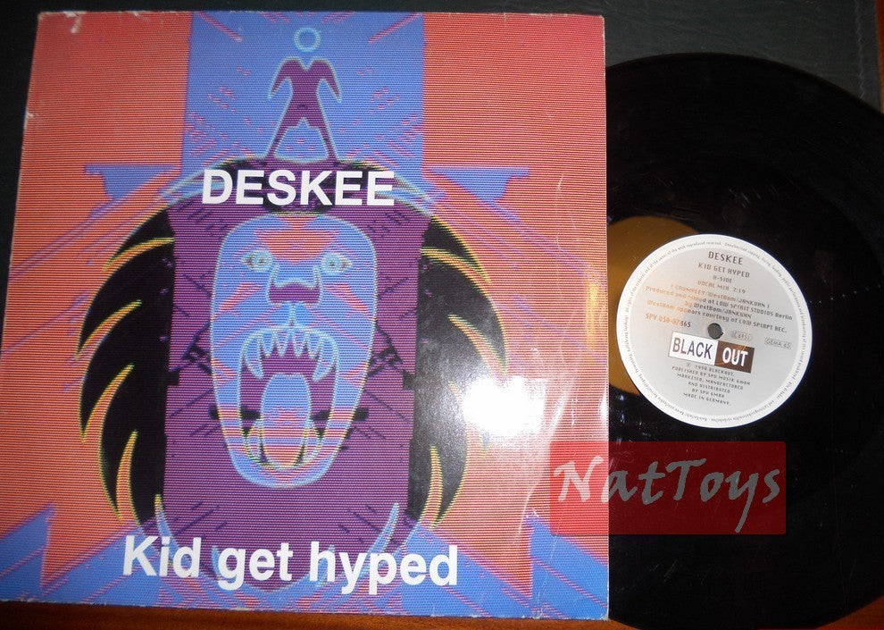 12" 33 GIRI Deskee KID GET HYPED (Germany 1990, BLACK OUT SPV 050-07865) - VG/VG