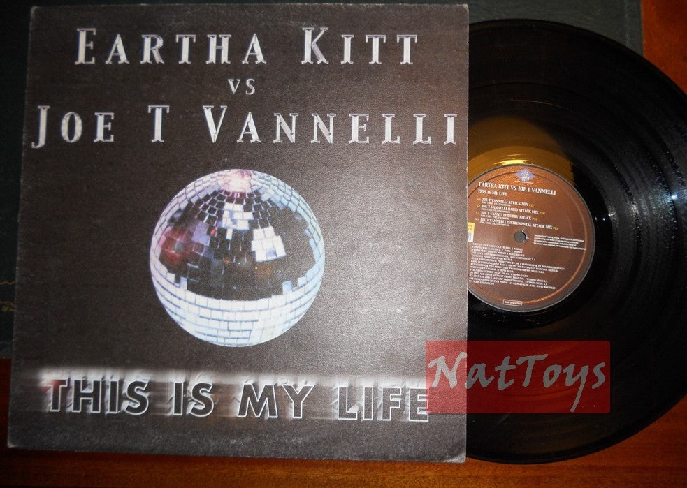 12" 33 GIRI Eartha Kitt vs. Joe T Vannelli THIS IS MY LIFE (2001 DB 154) - EX/EX