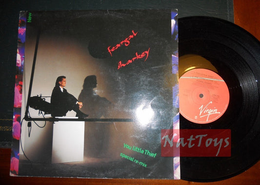 12" 33 GIRI Feargal Sharkey YOU LITTLE THIEF (Italy 1985, VIRGIN VINX 113) VG/VG