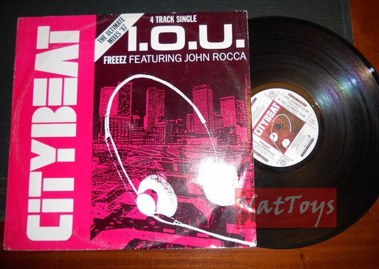 12" 33 GIRI Freeez ft John Rocca I.O.U. (U.K. 1986, CITYBEAT CBE 1209) - EX/EX