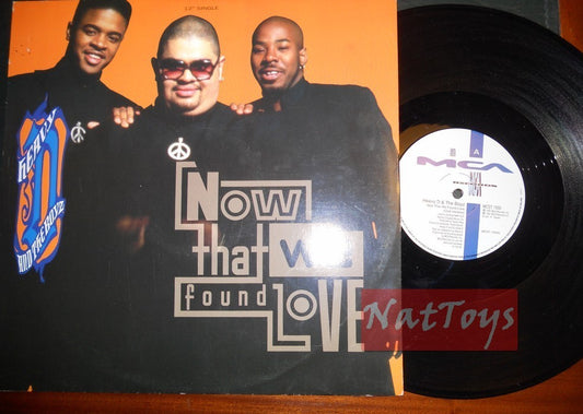 12" 33 GIRI Heavy D & The Boyz NOW THAT WE FOUND LOVE/SOMEBODY FOR ME 1991 EX/EX