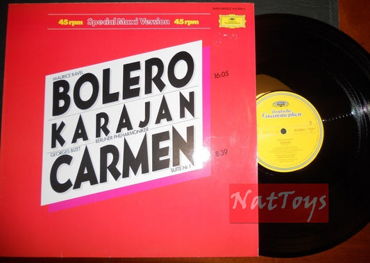 12" 33 GIRI Herbert Von Karajan BOLERO/CARMEN (Germany, 415 609-1) - EX/NM