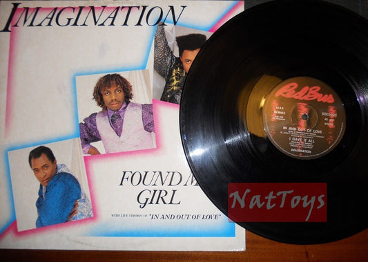 12" 33 GIRI Imagination FOUND MY GIRL/IN AND OUT OF LOVE (1985, RM 9918) - EX/EX