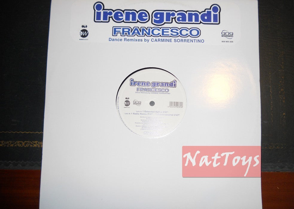 12" 33 GIRI Irene Grandi FRANCESCO (Italy 2000, 909 RECORDS 909MX008) - NM/NM