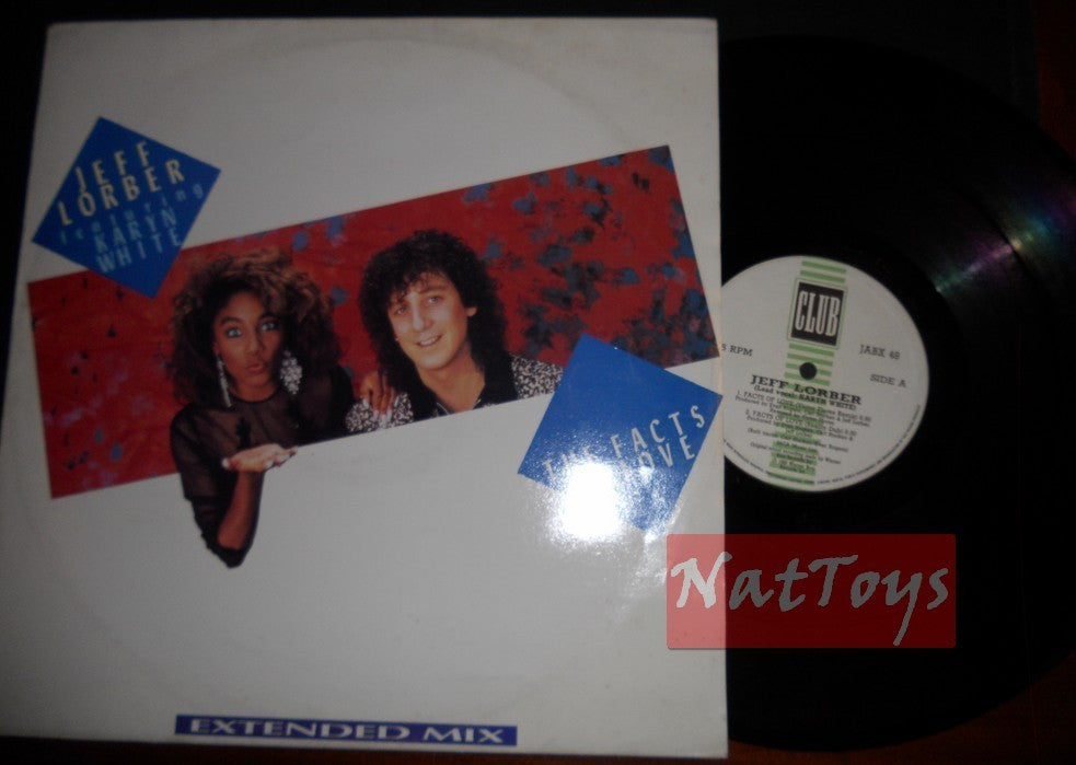 12" 33 GIRI Jeff Lorber featuring Karyn White FACTS OF LOVE (U.K. 1986) - EX/EX