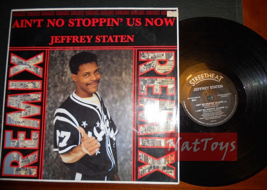 12" 33 GIRI Jeffrey Staten AIN'T NO STOPPIN' US NOW (Germany 1987) - EX/EX