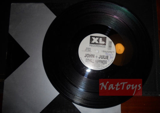 12" 33 GIRI John + Julie DOUBLE HAPPINESS (U.K. 1991 XL RECORDINGS XLT-23) VG/EX