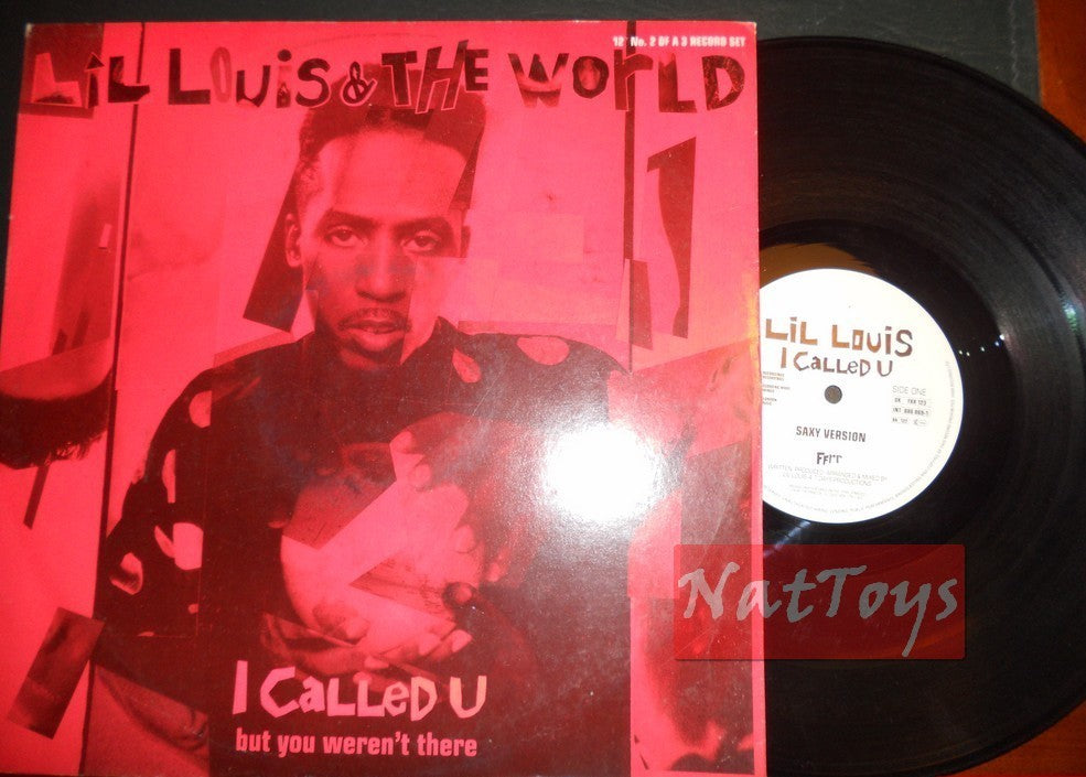 12" 33 GIRI Lil Louis I CALLED U (U.K. 1989, FFRR RECORDS FXR 123) - EX/EX