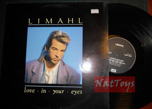 12" 33 GIRI Limahl LOVE IN YOUR EYES/LOVE WILL TEAR THE SOUL (U.K. 1986) - EX/EX