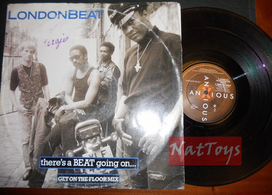 12" 33 GIRI Londonbeat THERE'S A BEAT GOING ON (U.K. 1988,  ANXT 004) - VG/VG