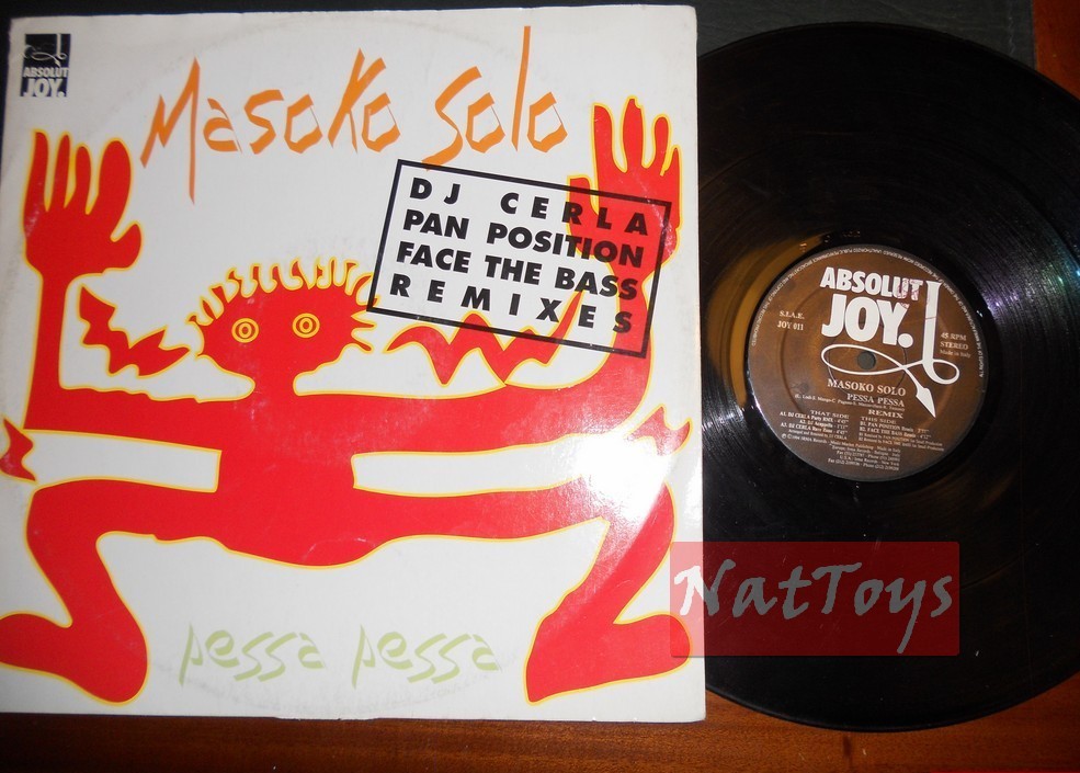 12" 33 GIRI Masoko Solo PESSA PESSA (Italy 1994, ABSOLUT JOY. JOY 011) - VG/VG