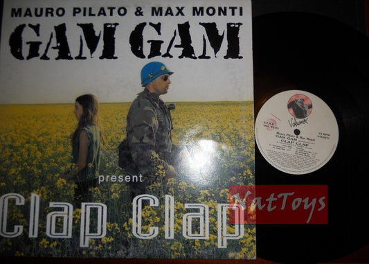 12" 33 GIRI Mauro Pilato & Max Monti CLAP CLAP (Italy 1995, VOL 95-03) - EX/EX