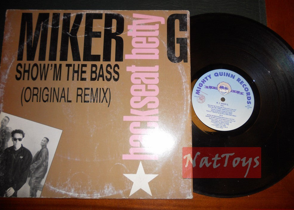 12" 33 GIRI M.C. Miker G BACKSEAT BETTY/SHOW'M THE BASS (Italy MQR 0011) - VG/EX