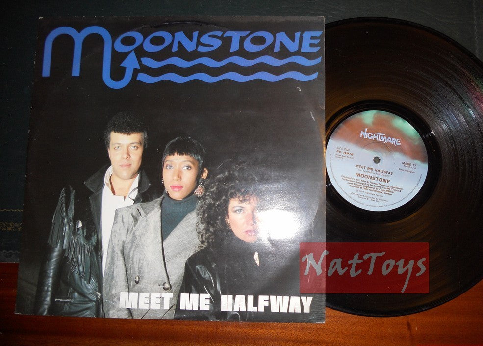 12" 33 GIRI Moonstone MEET ME HALFWAY (U.K. 1987, NIGHTMARE MARE 17) - NM/NM