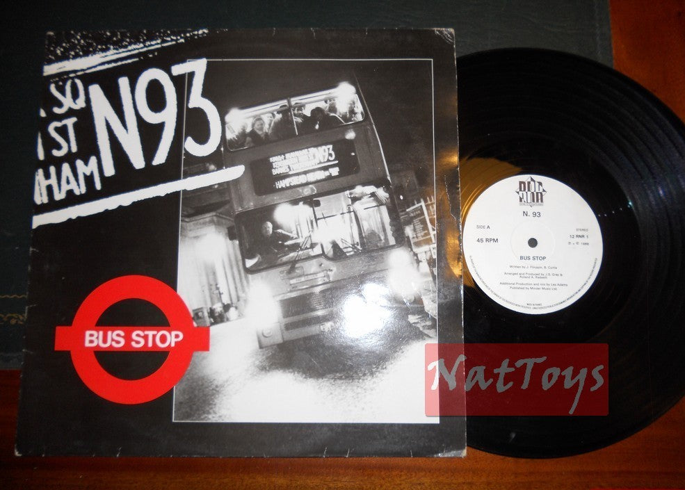 12" 33 GIRI N93 BUS STOP (France 1988, RHYME'N'REASON RECORDS 12 RNR 1) - VG/VG