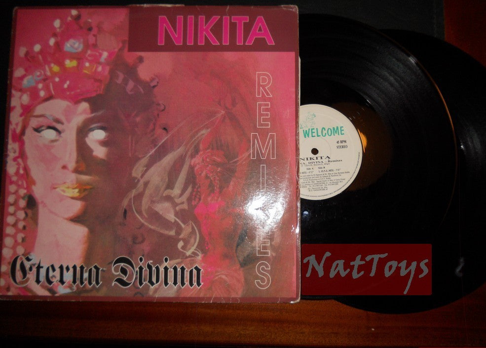 12" 33 GIRI Nikita ETERNA, DIVINA - REMIXES Italy 1994 W-X-002-94 VG/VG/VG 2 EP