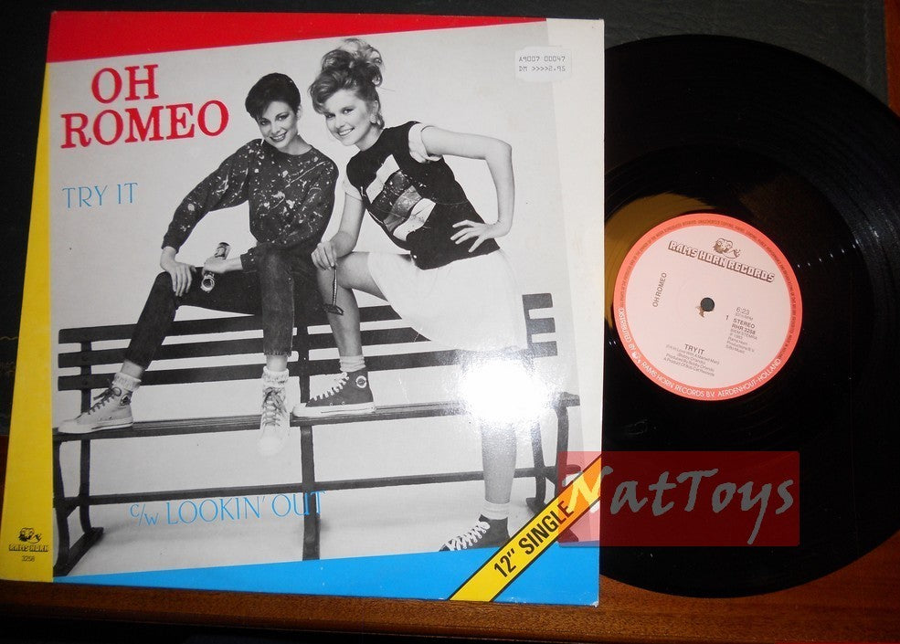 12" 33 GIRI Oh Romeo TRY IT/LOOKIN' OUT (Holland 1983 RAMS HORN RECORDS) - VG/NM