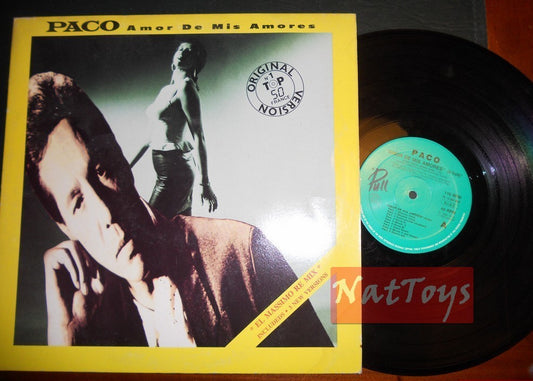 12" 33 GIRI Paco AMOR DE MIS AMORES (Italy 1989, PULL PL 12 004 88/2) - EX/EX