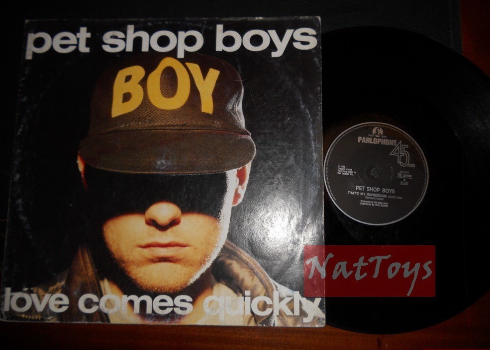 12" 33 GIRI Pet Shop Boys LOVE COMES QUICKLY/THAT'S MY IMPRESSION 1986 VG/VG