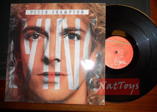 12" 33 GIRI Peter Frampton LYING/YOU KNOW SO WELL (Italy 1985, VINX 107) - EX/NM