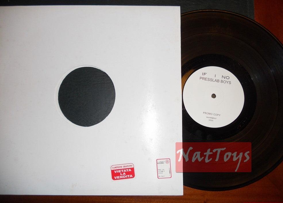 12" 33 RPM Presslab Boys IF I NO (Italy, DPE04) - NM/NM [promo]