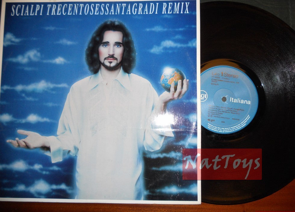 12" 33 TR/MIN REMIX Scialpi TRECENTOSESSANTAGRADI E'UNA NANNA (1992, RCA) EX/EX