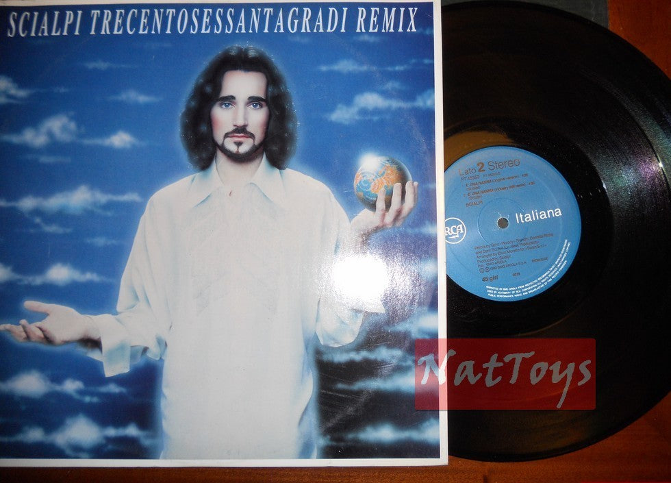 12" 33 GIRI Scialpi TRECENTOSESSANTAGRADI REMIX - E' UNA NANNA (1992, RCA) NM/NM