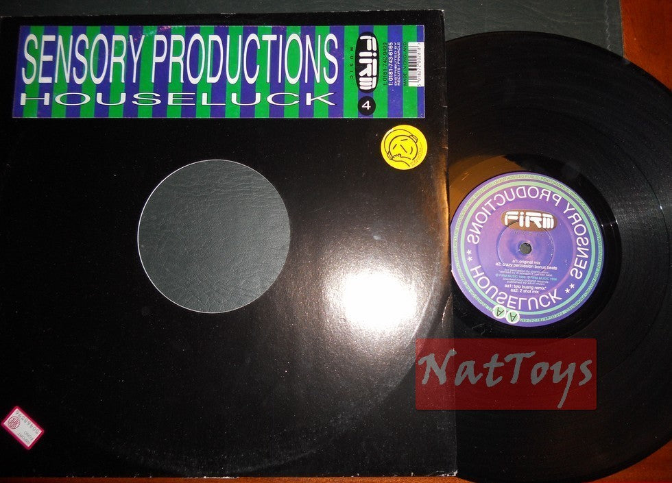 12" 33 GIRI Sensory Productions HOUSELUCK (U.K. 1996, FIRM MUSIC 12FIRM04) NM/NM