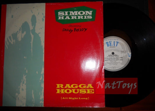 12" 33 SPINS Simon Harris avec Daddy Freddy RAGGA HOUSE 1990 - EX/EX