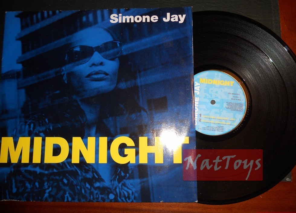 12" 33 GIRI Simon Jay MIDNIGHT (Italy 1997, VIRGIN 7243-8-94667-68) - EX/EX