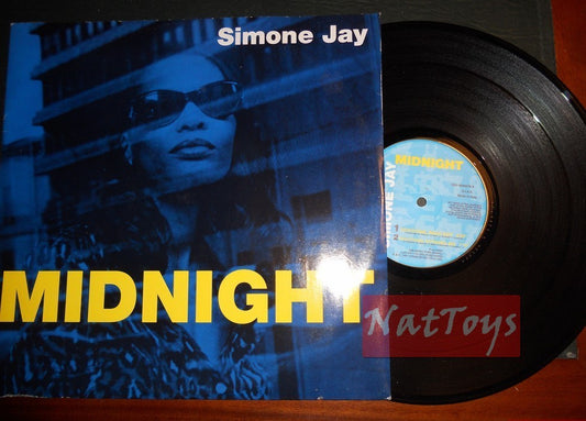 12" 33 TR/MIN Simon Jay MIDNIGHT (Italie 1997, VIRGIN 7243-8-94667-68) - EX/EX