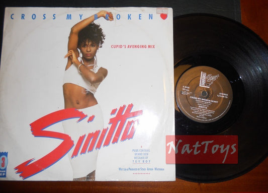 12" 33 TR/MIN Sinitta CROSS MY BROKEN HEART/TOY BOY (Royaume-Uni 1988) - VG/VG