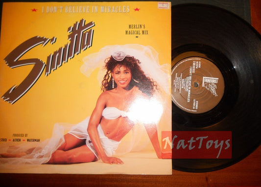 12" 33 tours Sinitta JE NE CROIS PAS AUX MIRACLES (Royaume-Uni 1988) - EX/EX