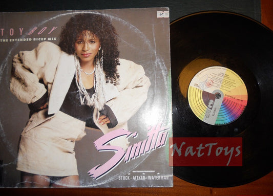 12" 33 Tours Sinitta TOY BOY (Italie 1987, CGD INT 15328) - VG/VG