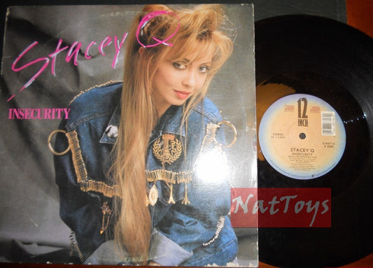 12" 33 GIRI Stacey Q INSECURITY (U.S.A. 1986, ATLANTIC 0-86716) - VG/VG