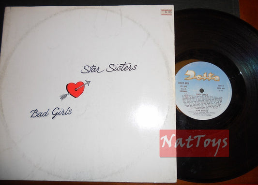 12" 33 GIRI Star Sisters BAD GIRLS/HEATWAVE (Italy 1987, DELTA DEM 809) - VG/EX