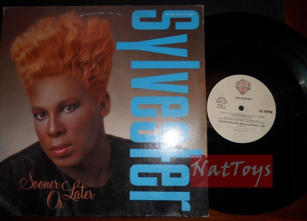 12" 33 RPM Sylvester SOONER OR LATER (USA 1986 WARNER BROS. 0-20729) - VG/VG