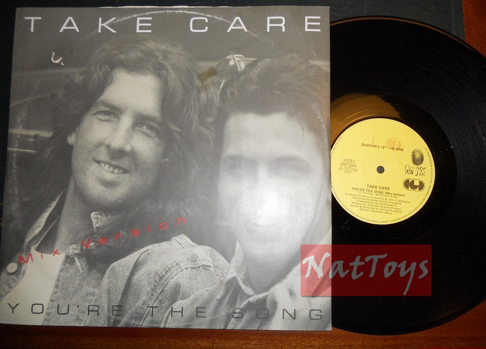 12" 33 GIRI Take Care YOU'RE THE SONG (Italy 1987, CGD 15294) - VG/VG