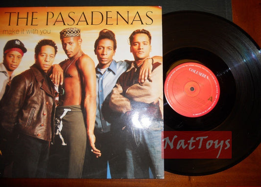 12" 33 GIRI The Pasadenas MAKE IT WITH YOU Holland 1992, COLUMBIA 657925 6 NM/NM