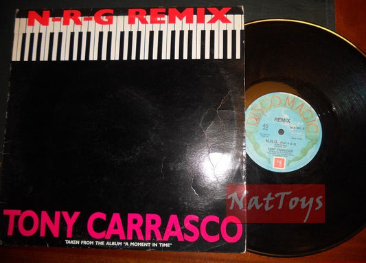 12" 33 GIRI Tony Carrasco N.R.G. REMIX (Italy 1990, DISCOMAGIC MIX 381) - VG/VG