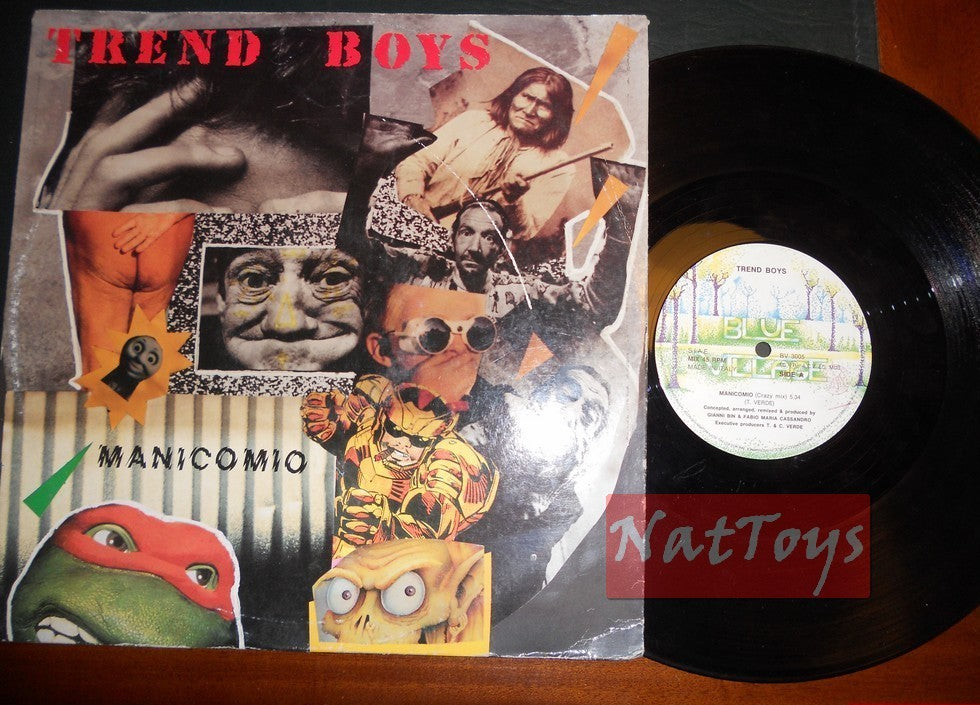 12" 33 GIRI Trend Boys MANICOMIO/CASA DEMENZIALE (Italy 1990, BV 3005) - VG/VG