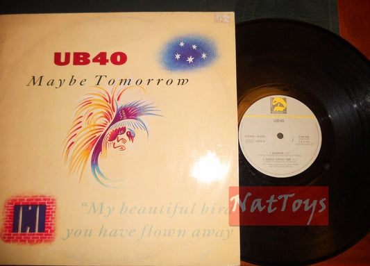 12" 33 GIRI UB40 MAYBE TOMORROW/DUBWISE + DREAD, DREAD TIME 1987 VINX 195 VG/VG