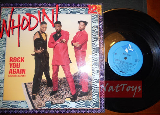 12" 33 GIRI Whodini ROCK YOU AGAIN (U.S.A. 1987, JIVE JD1-9608) - NM/NM