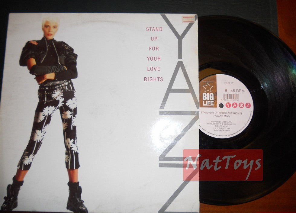 12" 33 RPM Yazz STAND UP FOR YOUR LOVE RIGHTS (UK 1988 BIG LIFE BLR 5T) EX/EX