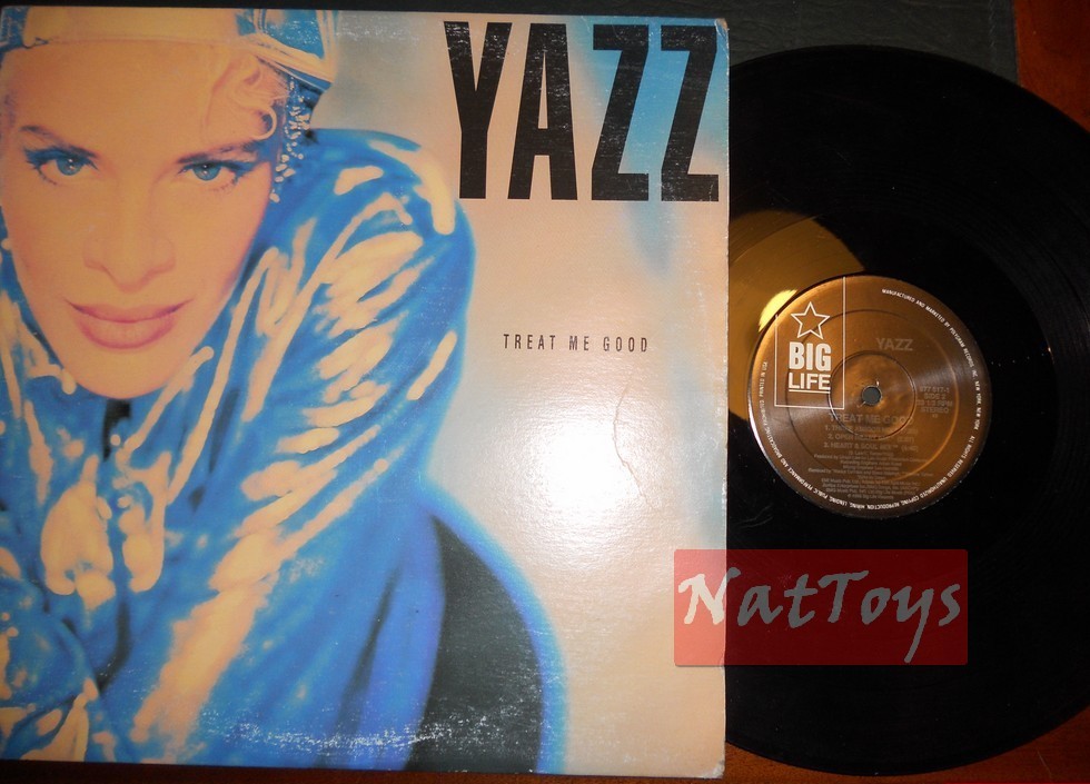 12" 33 GIRI Yazz TREAT ME GOOD (U.K. 1990, BIG LIFE 877 617-1) - EX/EX