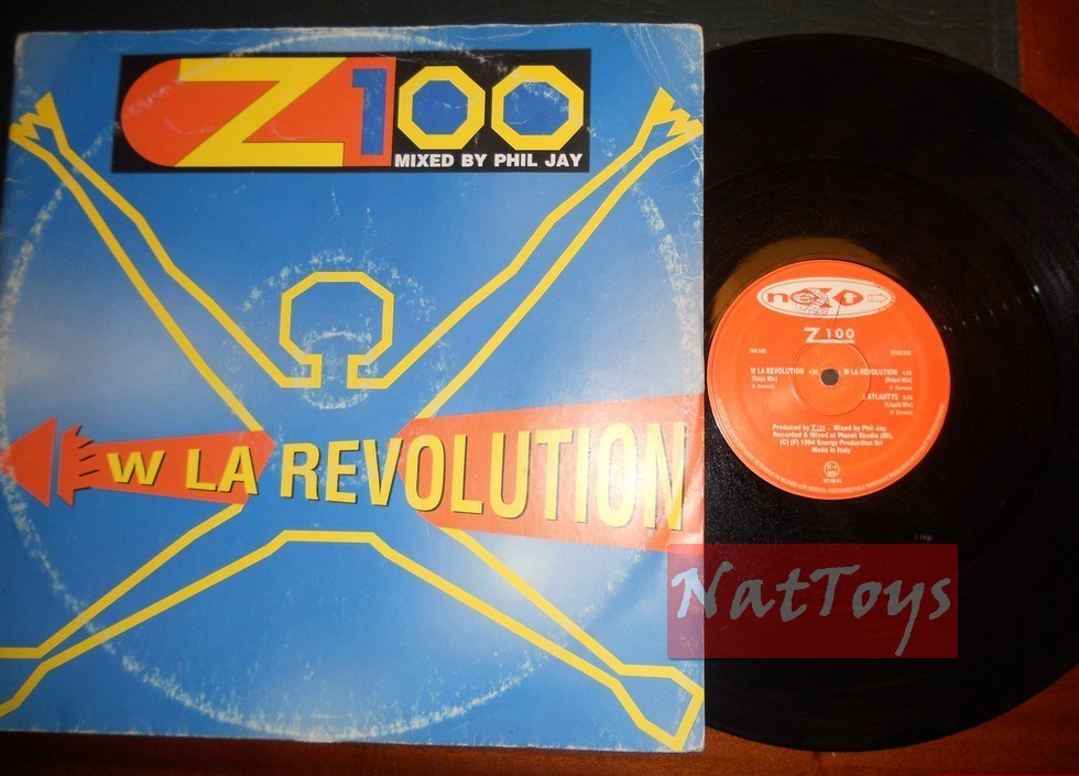 12" 33 RPM Z 100 W LA REVOLUTION (MIX) + ATLANTIS (Italy 1994, NT 040 94) VG/VG