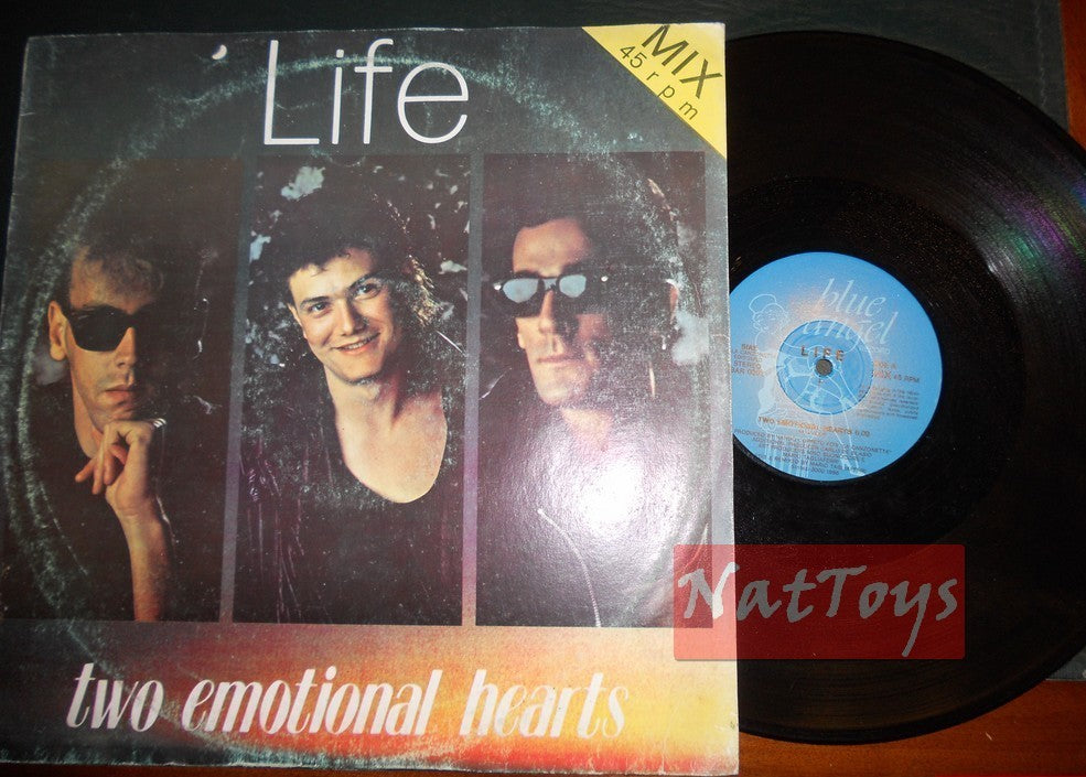 12" 33 Life TWO EMOTIONAL HEARTS/WHAT HAVE I GOT TO DO WITH MY LIFE? 1986 VG/EX